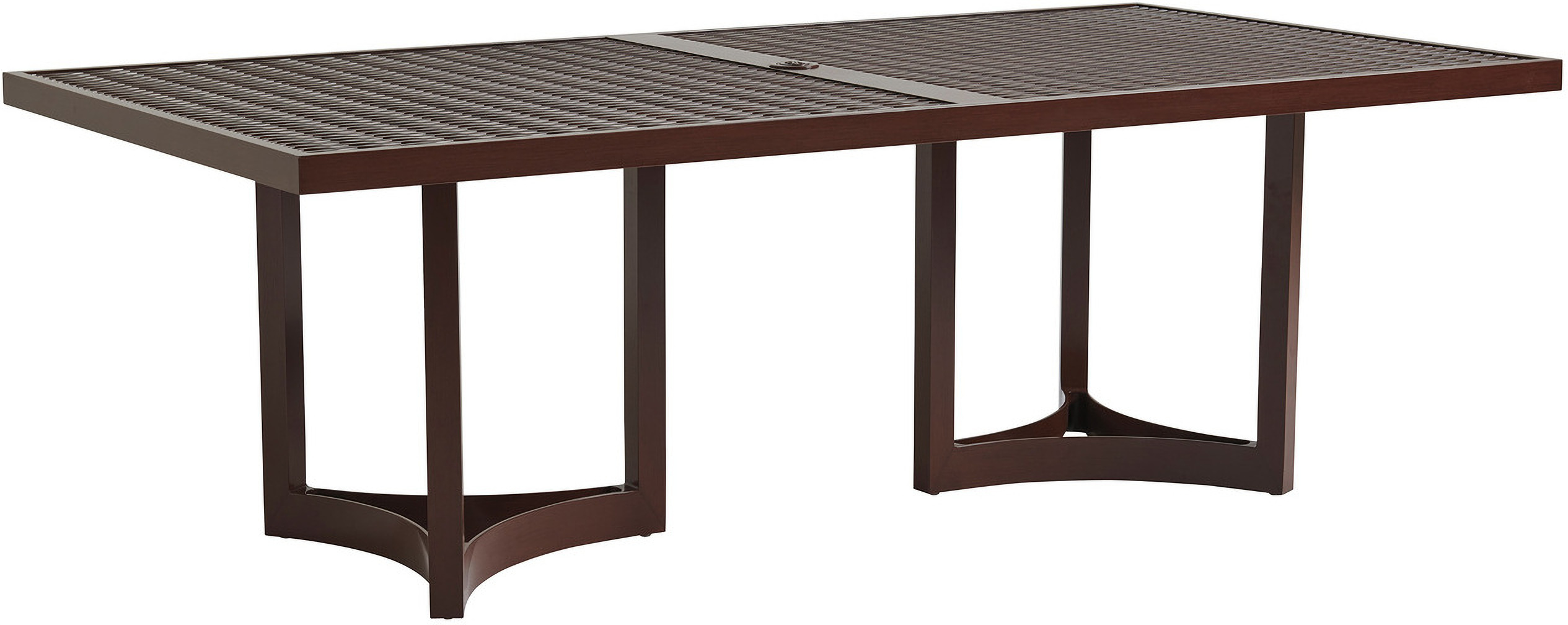 Abaco Rectangular Dining Table In Medium Brown