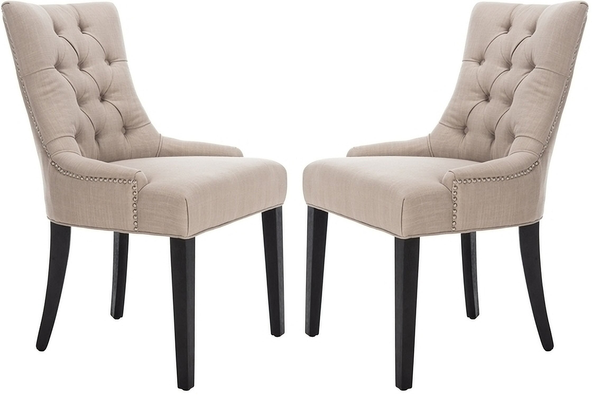 Taupe tufted best sale dining chair