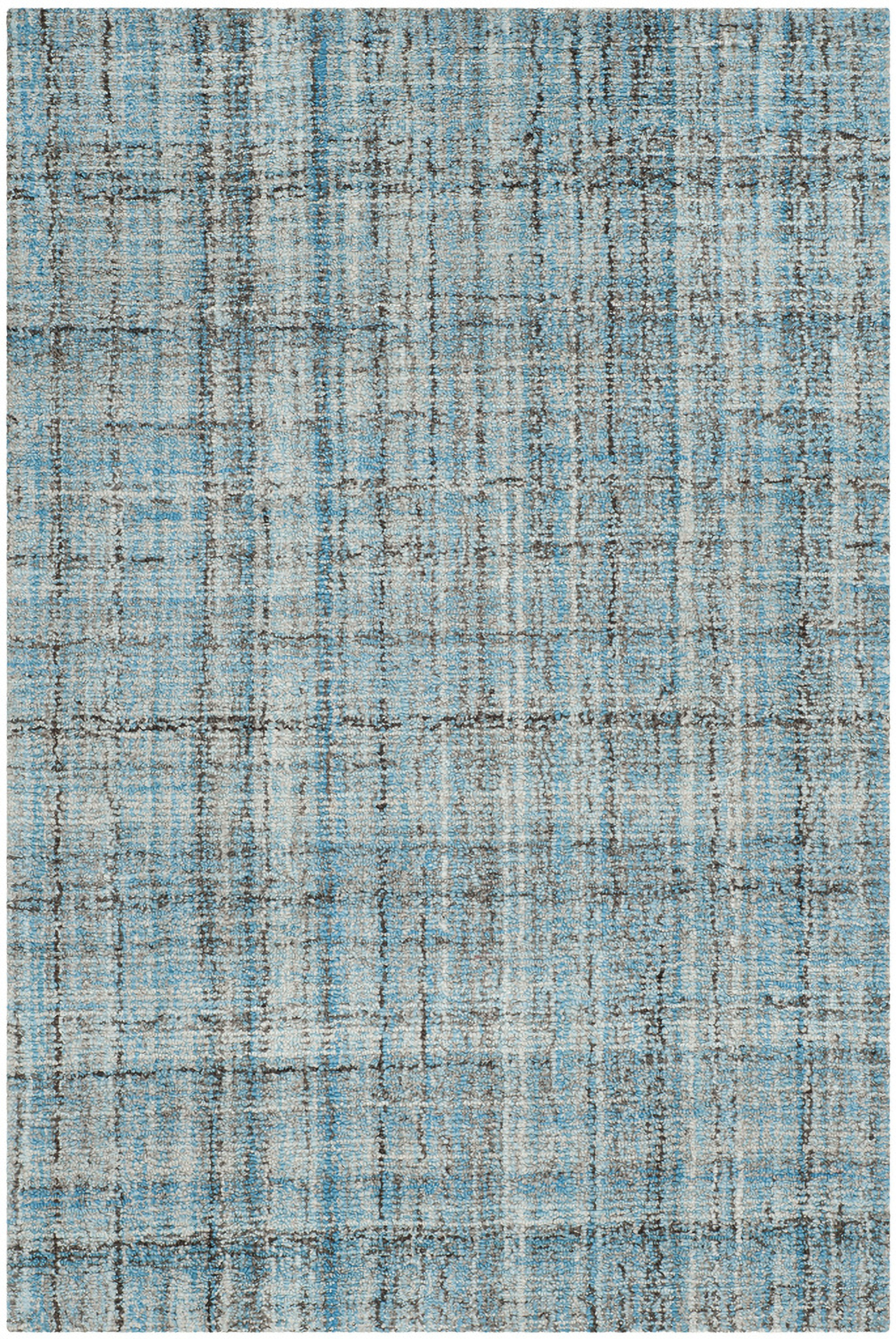 Abstract Hand Tufted Blue and Multi 3' x 5' Small Rectangle Rugs by ...