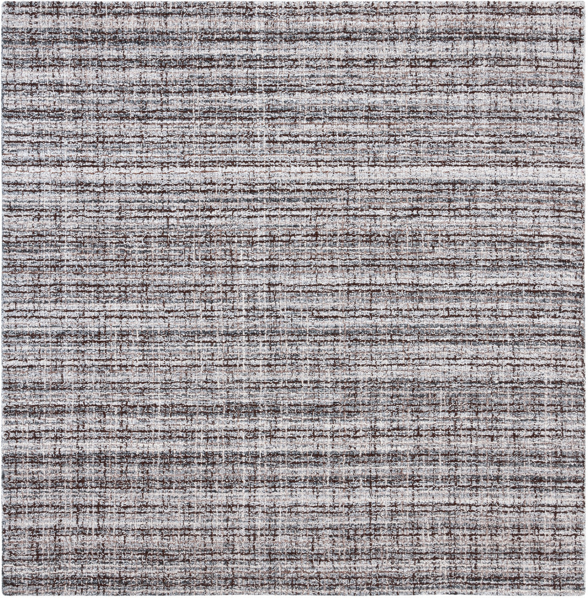 Abstract Hand Tufted Grey and Brown 6' x 6' Square Rugs ABT486F-6SQ by ...