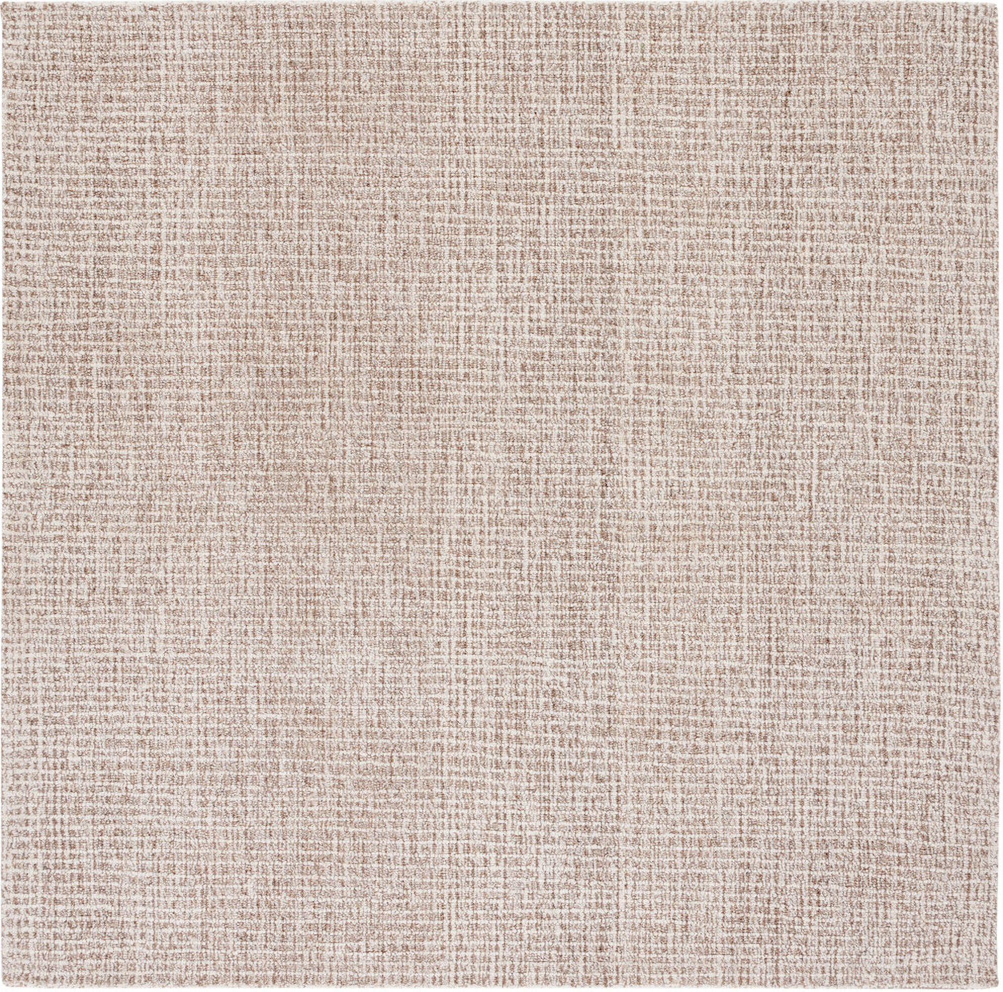 Abstract Hand Tufted Ivory and Grey 6' x 6' Square Rugs ABT468G-6SQ by ...