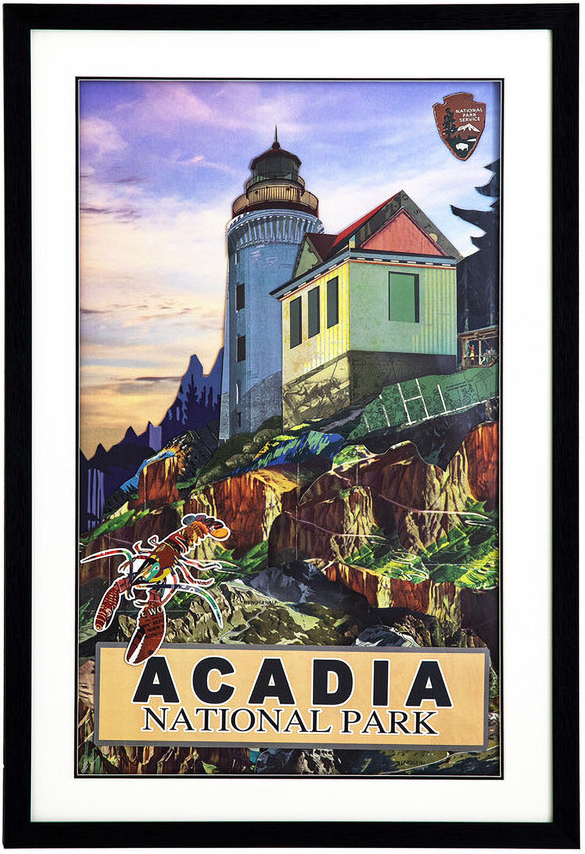Acadia Wall Art In Multicolor by Yosemite Home Decor 1StopBedrooms