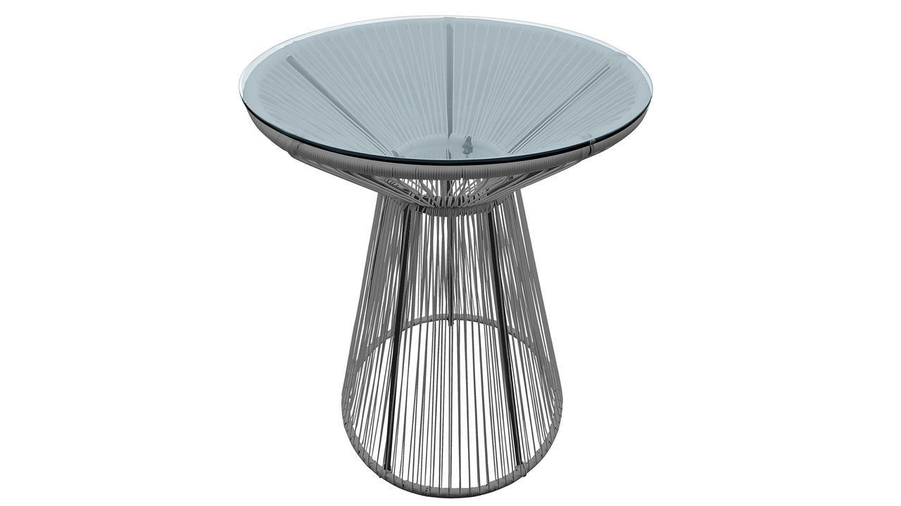 Acapulco 31 Inch Round Bar Table In Space Gray by Harmonia Living ...