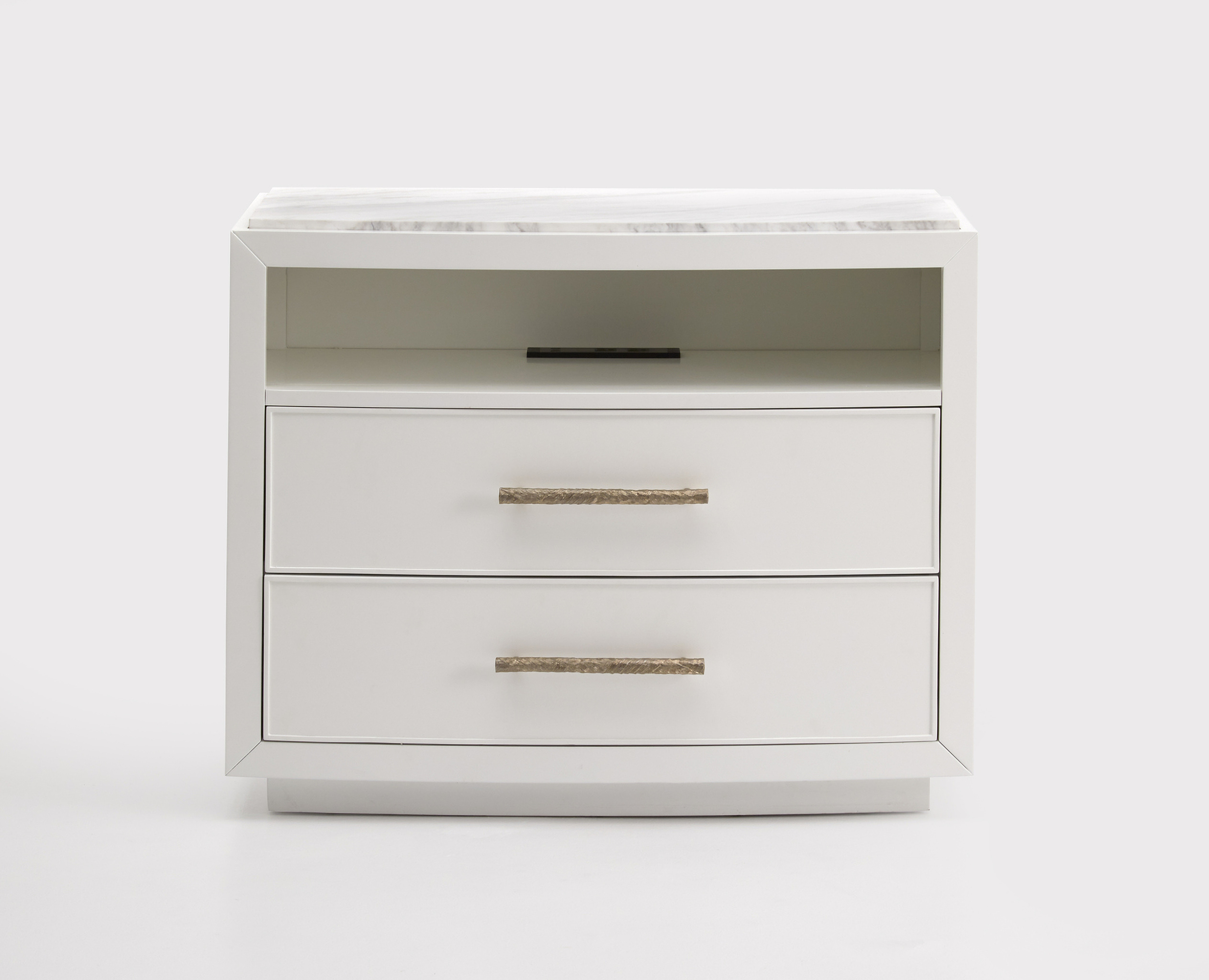 Accent Nightstand In White and Danubio Cream and Volacas by Magnussen
