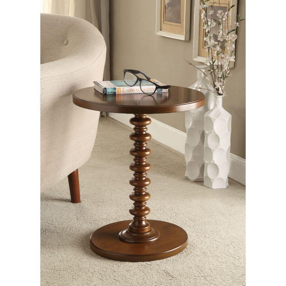 Acme Furniture Bertie Accent Table， Espresso Finish-