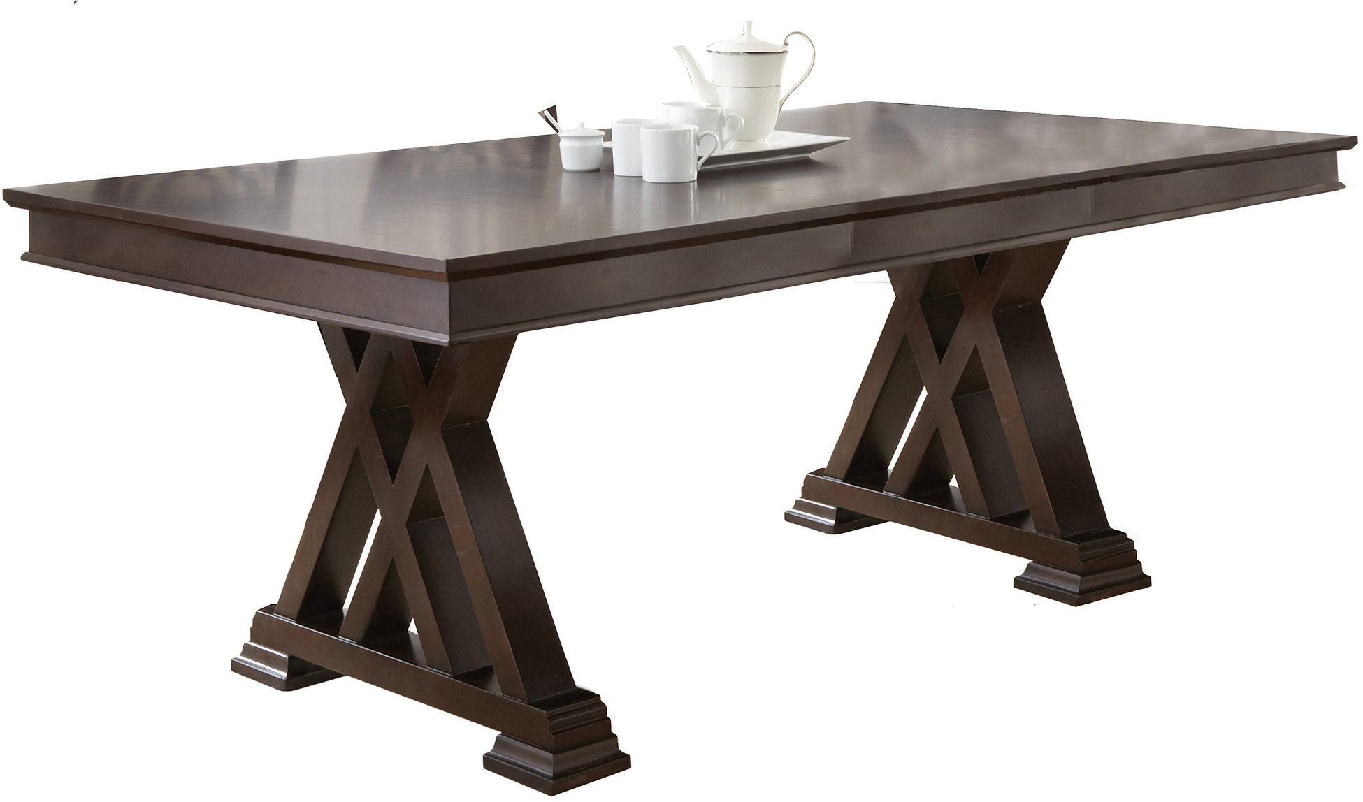 Adrian Extendable Rectangular Dining Table by Steve Silver 1StopBedrooms