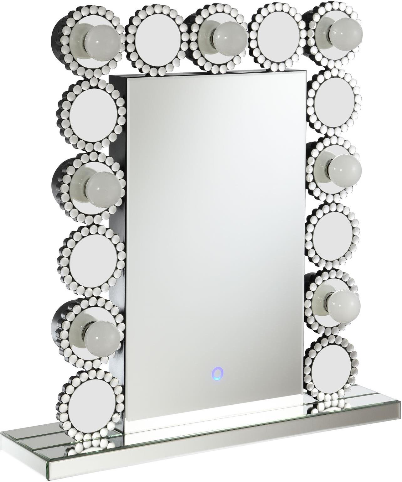 Coaster Aghes Rectangular Wall Mirror with LED Lighting Mirror