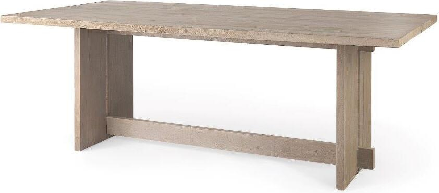 Aida Light Gray Wood Dining Table by Mercana 1StopBedrooms
