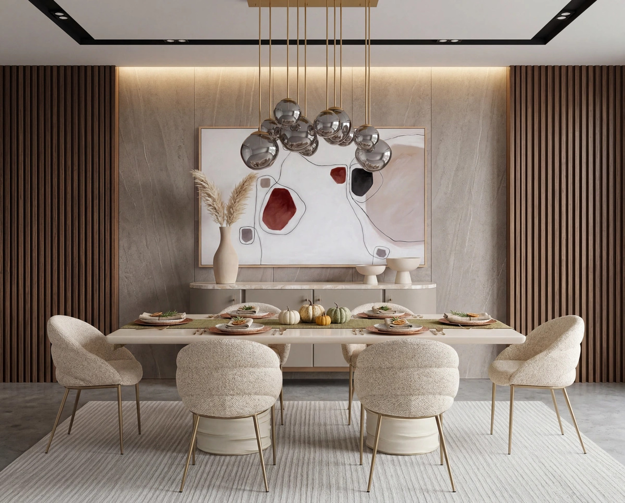 Alanya 84 Inch Rectangular Dining Room Set In Cream by Sunpan ...