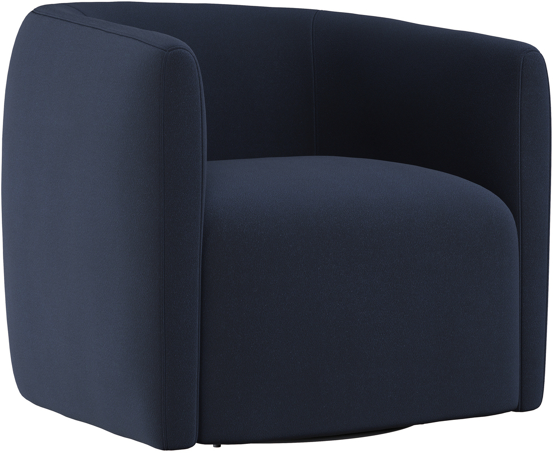 Aline Fabric Swivel Chair In Blue By Bernhardt 