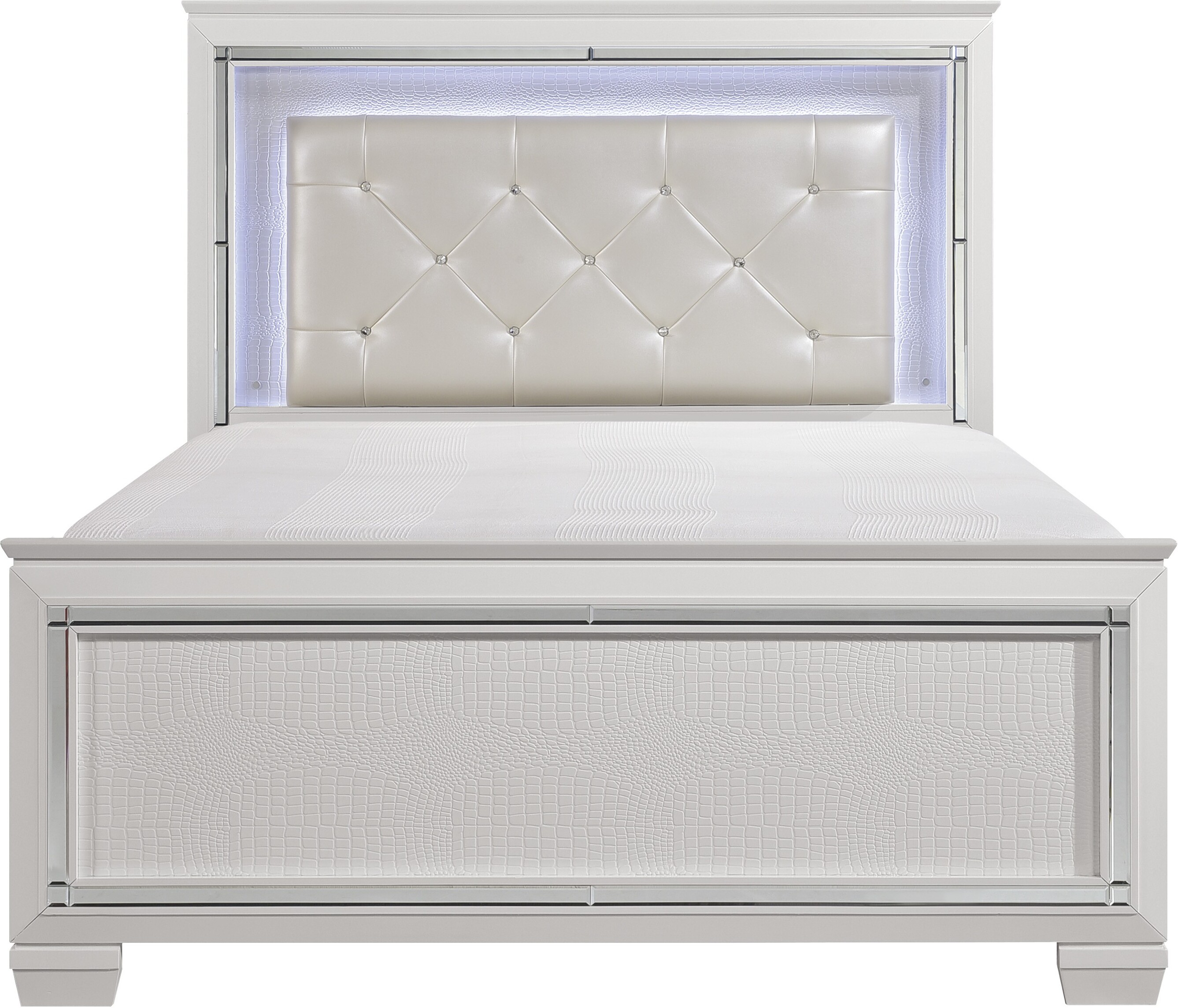 White led store headboard