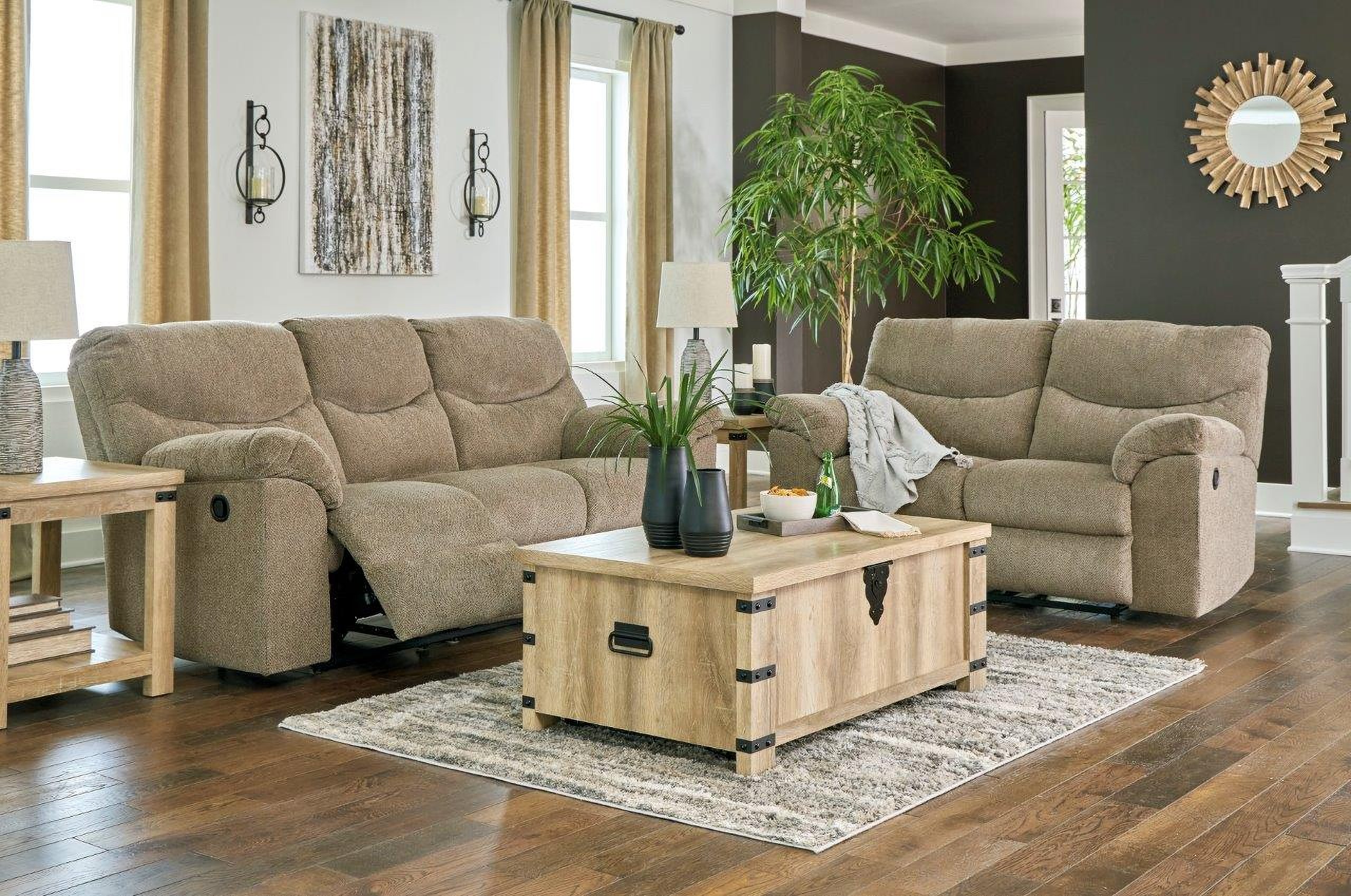 Alphons Reclining Living Room Set In Briar By Ashley Furniture ...