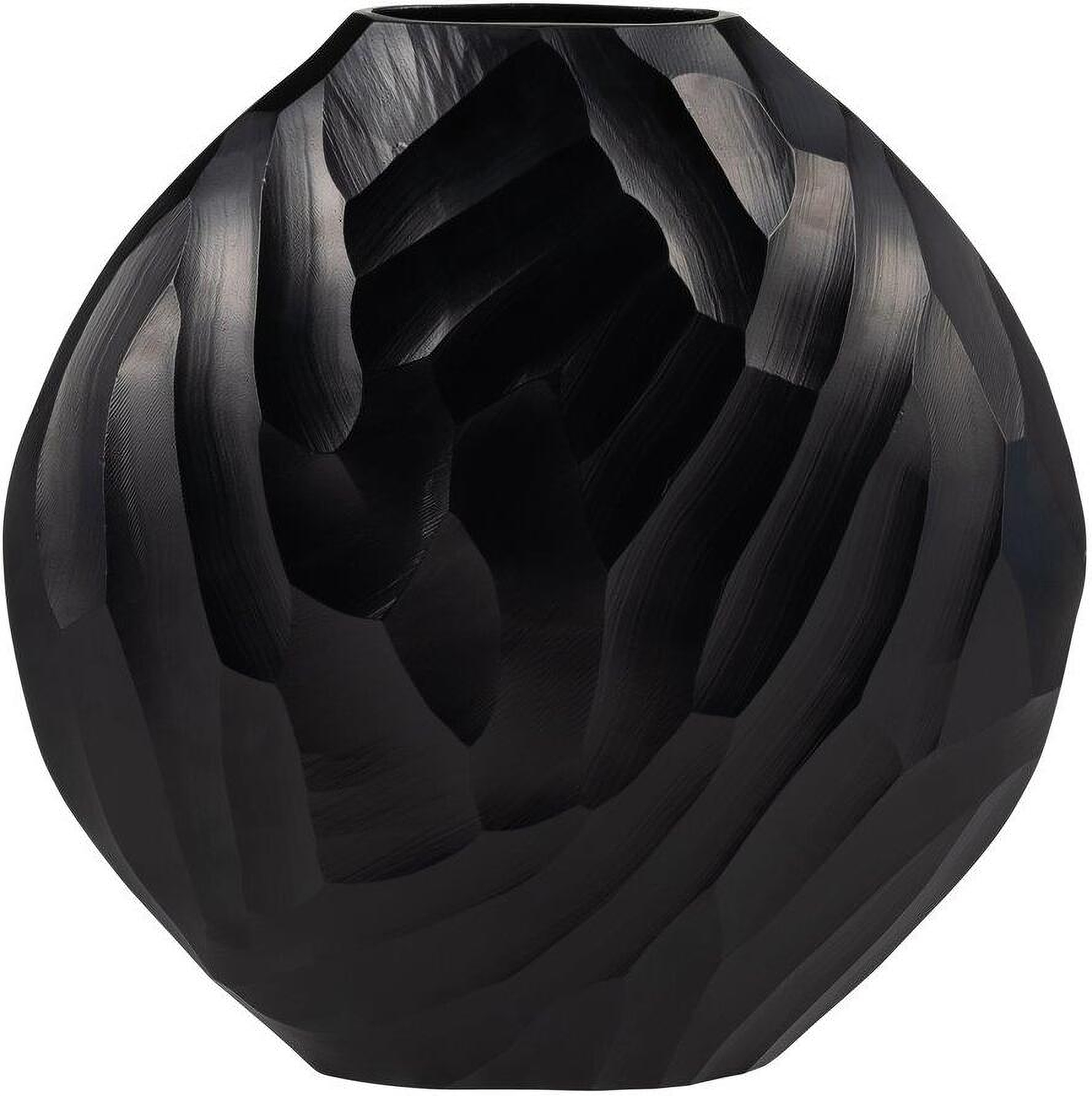 Aluminum 14 Inch Hammered Vase In Matt Black by Sagebrook | 1StopBedrooms