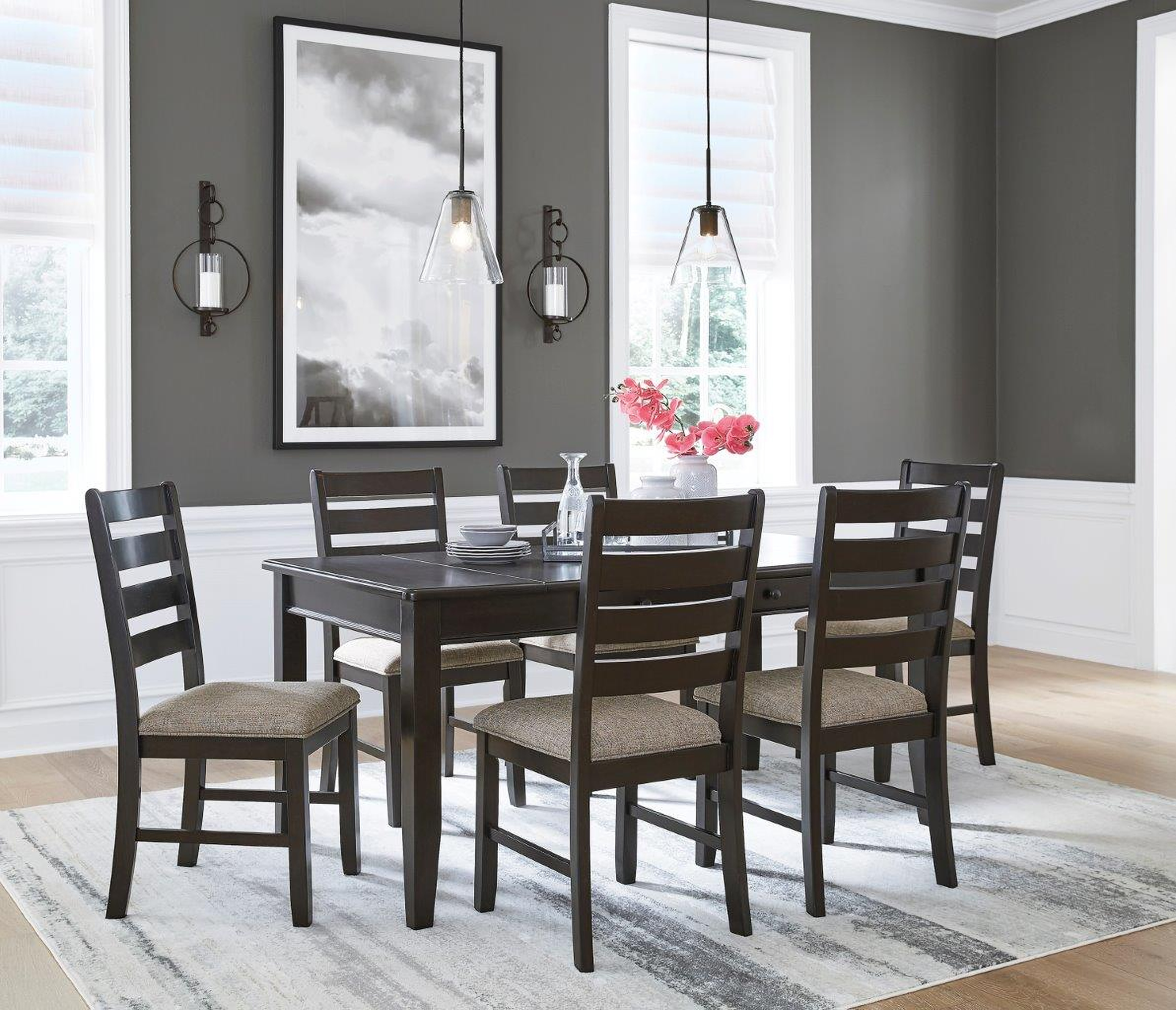 Ashley furniture black dining chairs new arrivals