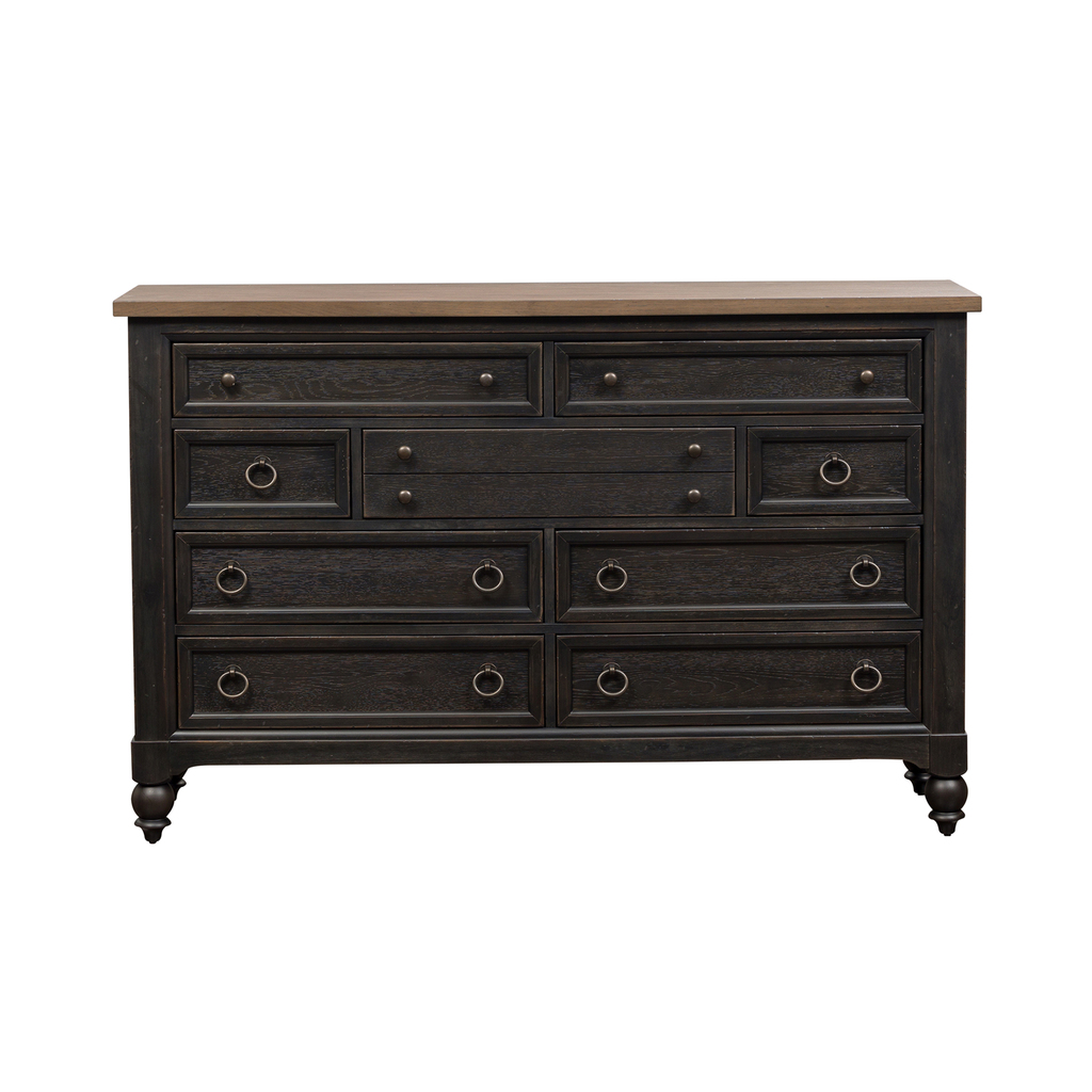 white christmas dresses Black 9-Drawer Dresser main image 0