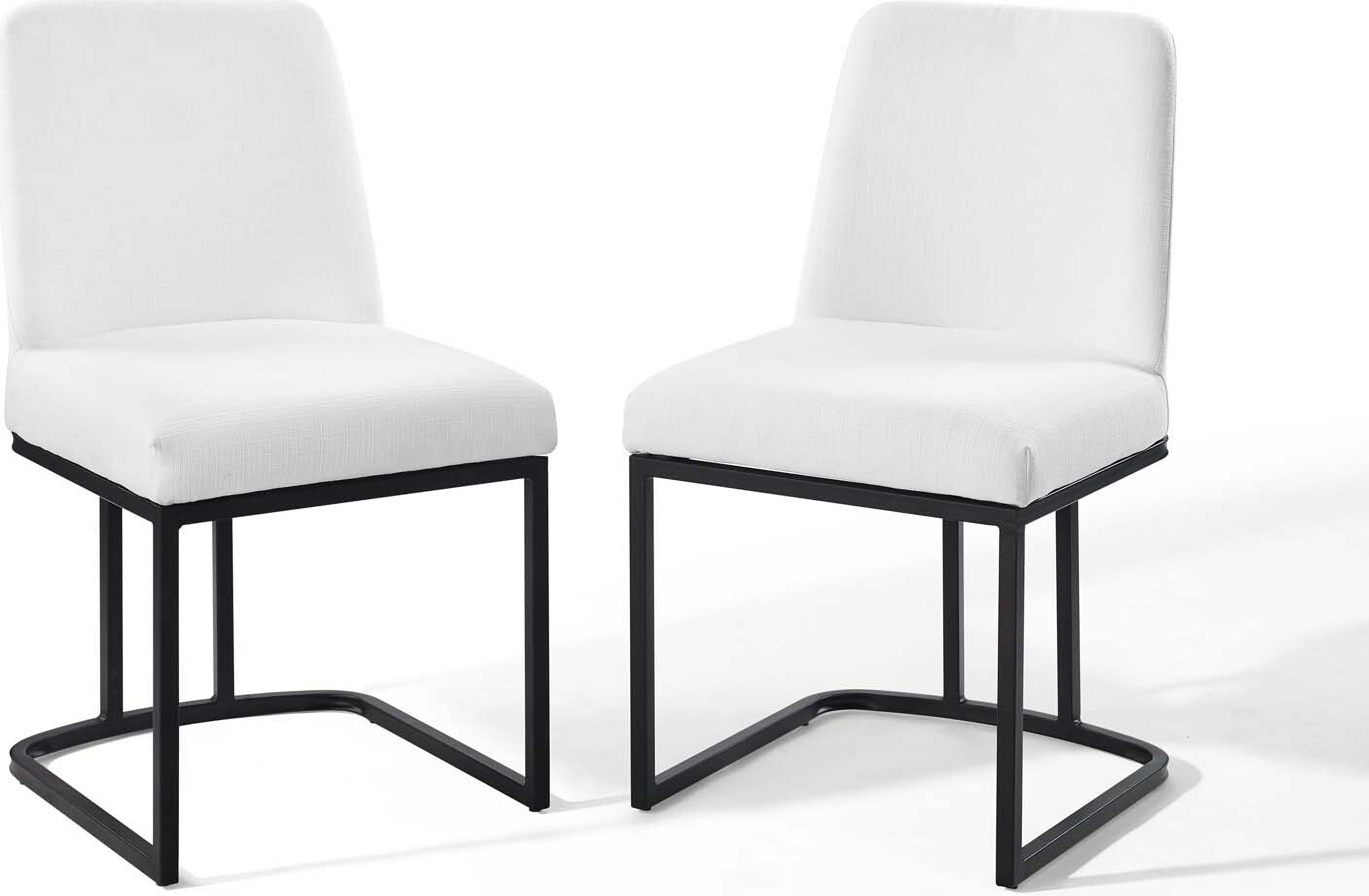 Viscount Upholstered Fabric Dining Chairs - Set of 2