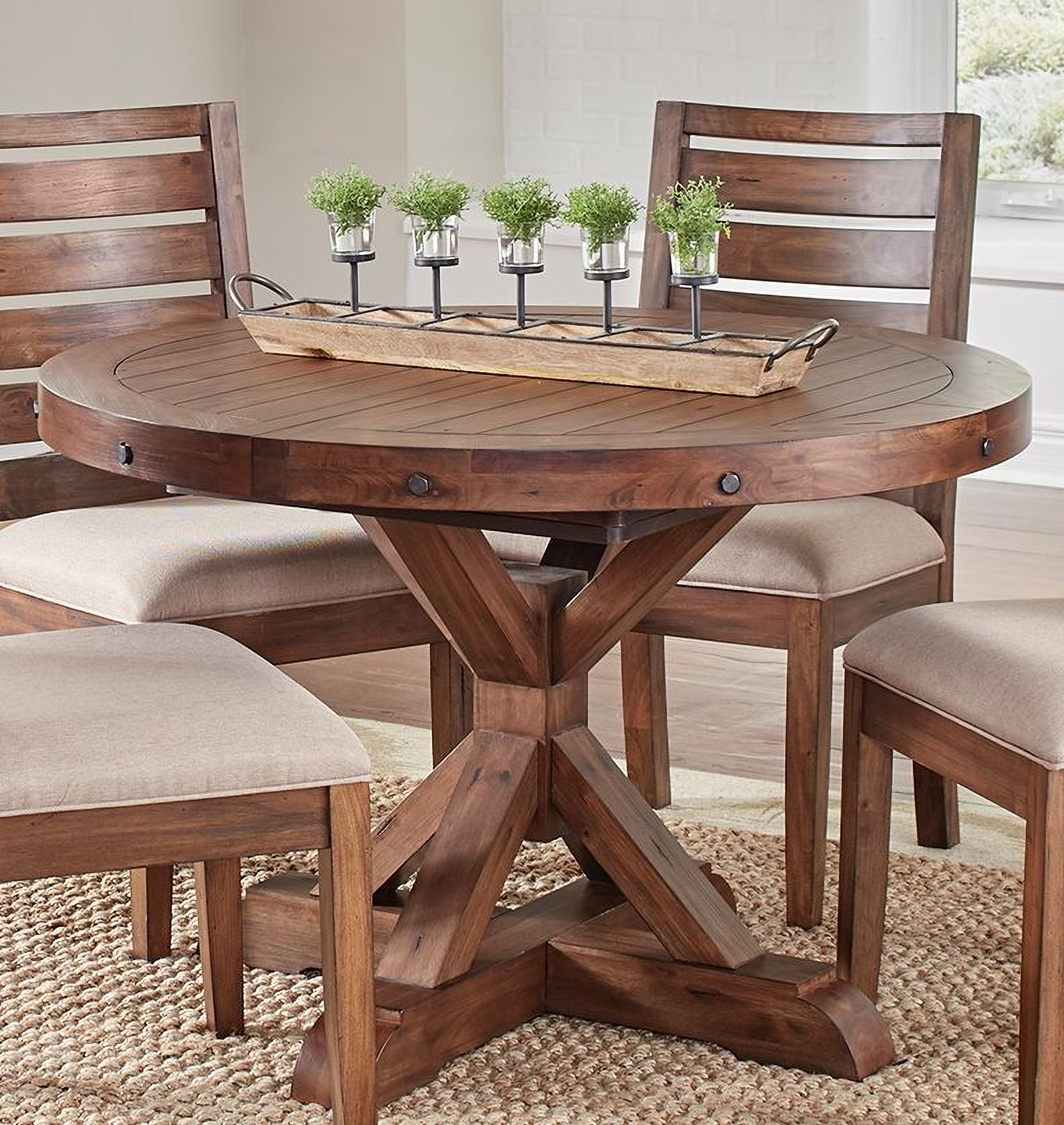 Oval pedestal dining table for sale 6