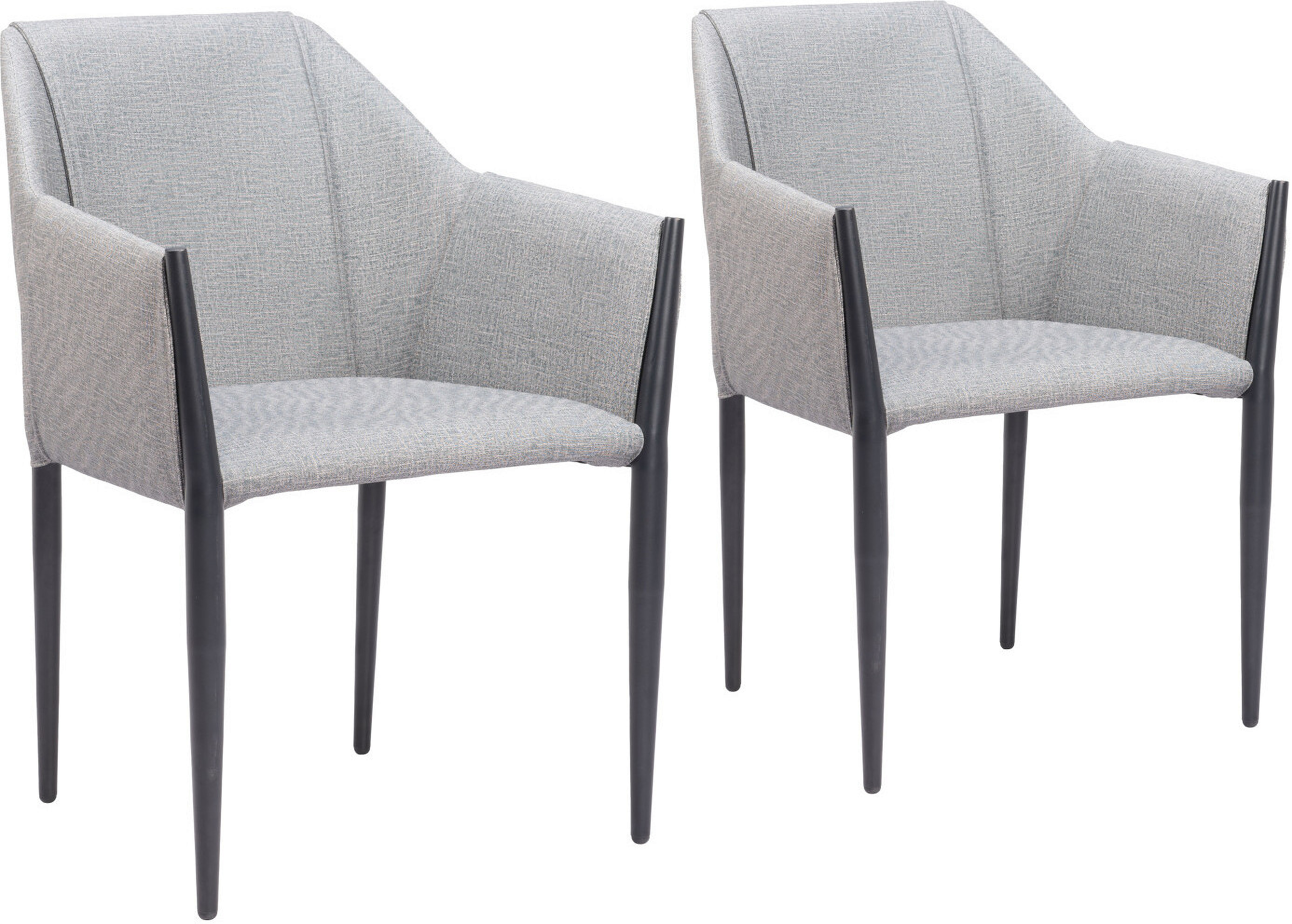 Andover Dining Chair Set Of 2 In Slate Gray By Zuo Modern 1StopBedrooms Andover dining chair set of 2 in slate gray by zuo modern 1stopbedrooms