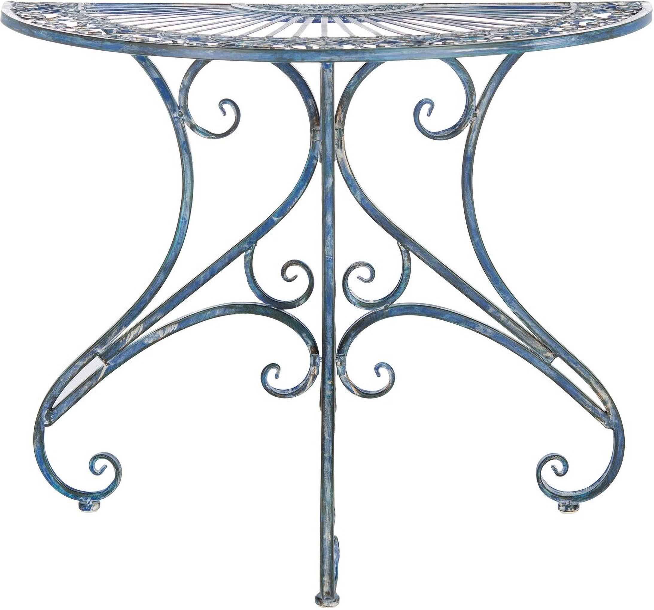 Annalise Accent Table in Antique Blue