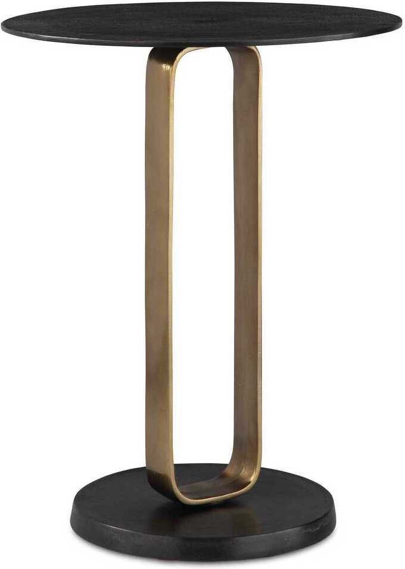 Aperture Brass Accent Table In Black by Uttermost | 1StopBedrooms