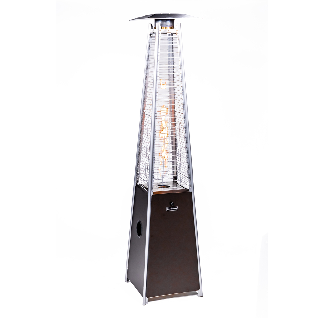 Apex Flame Outdoor Flame Heater In Mocha