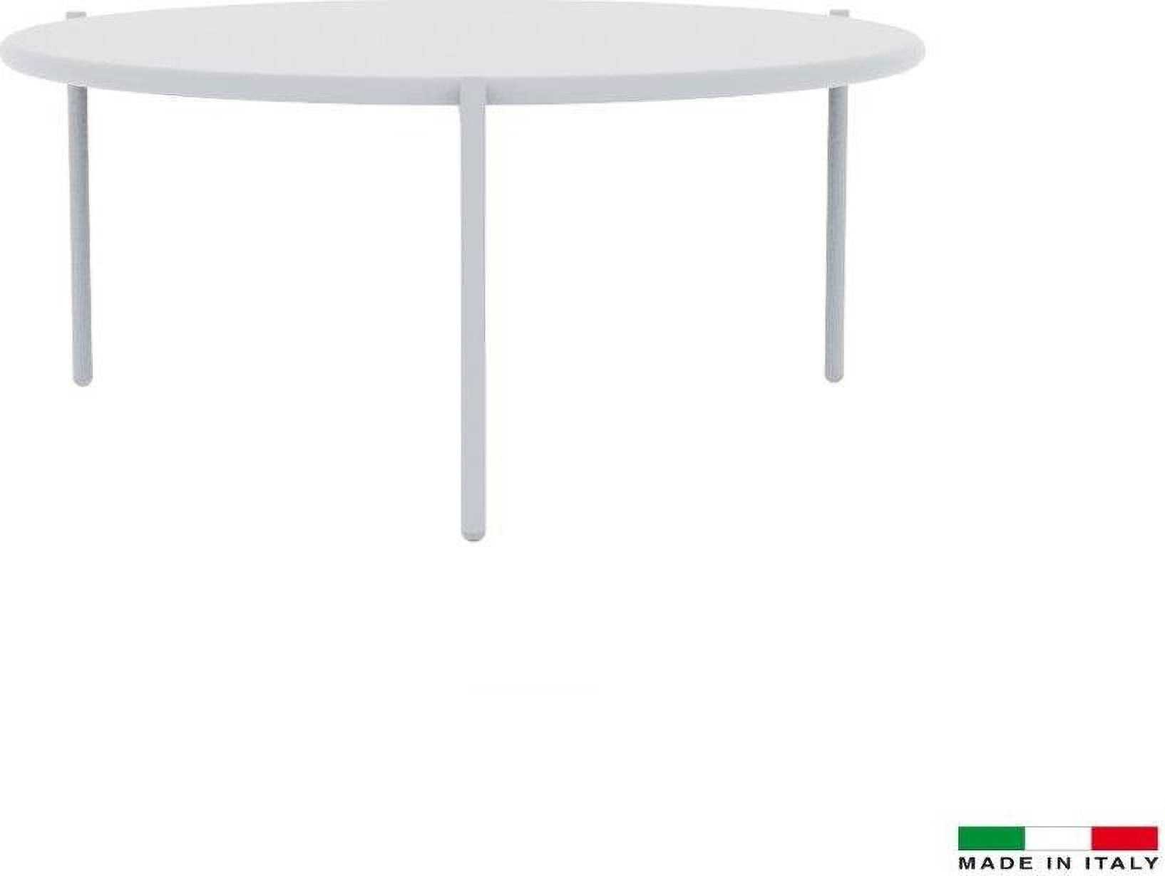 Aria Large Round End Table In White 1StopBedrooms