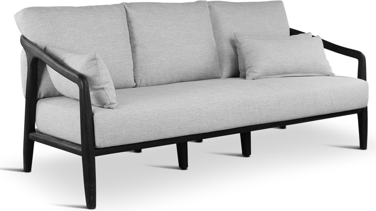 Aria Outdoor Sofa In Black by Classic Home | 1StopBedrooms