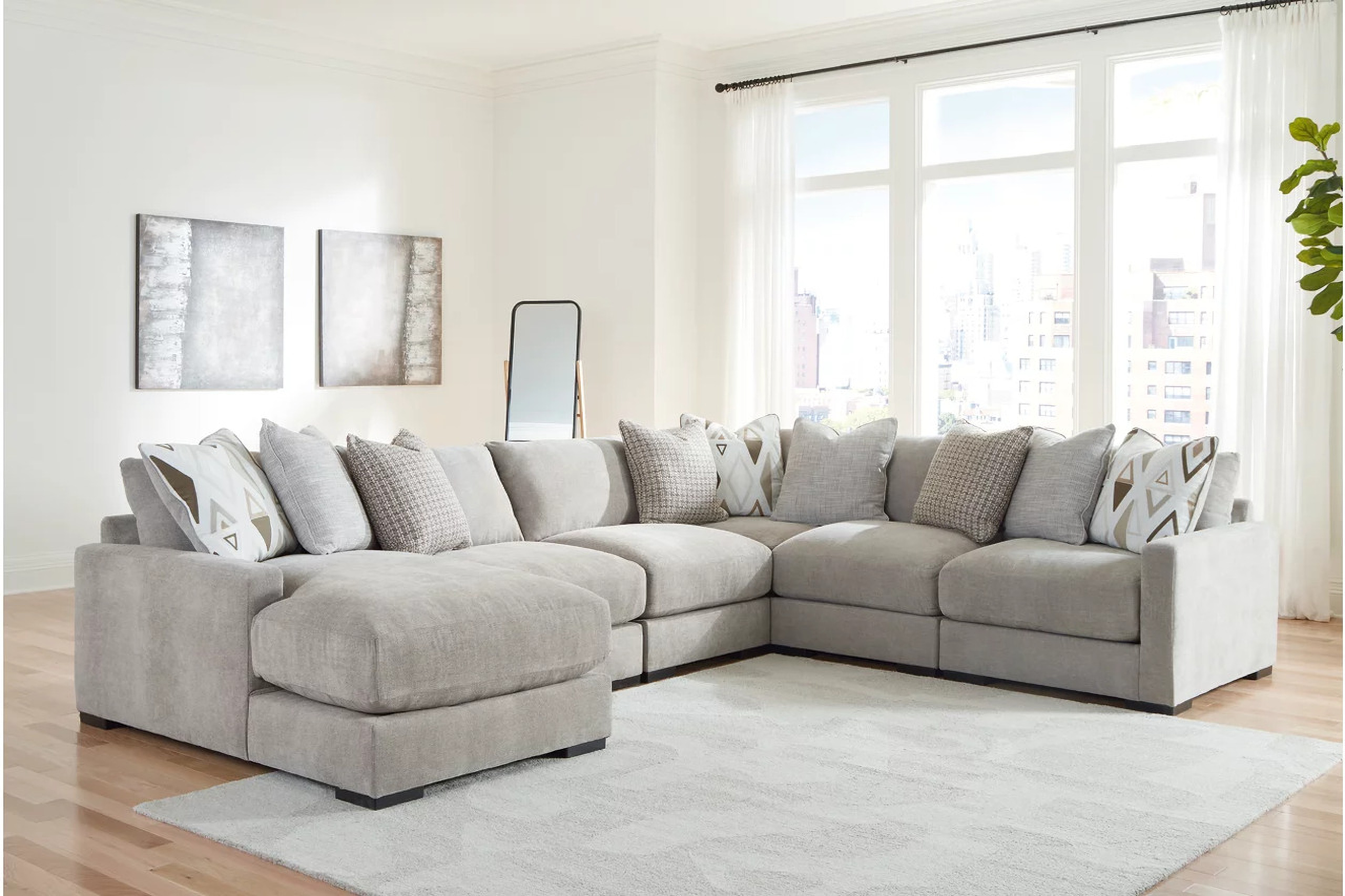 Aslan Court Sofa Sectional with Chaise