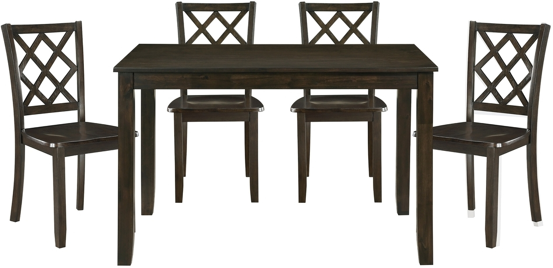 Astoria 5 Piece Pack Dinette Set In Charcoal by Homelegance