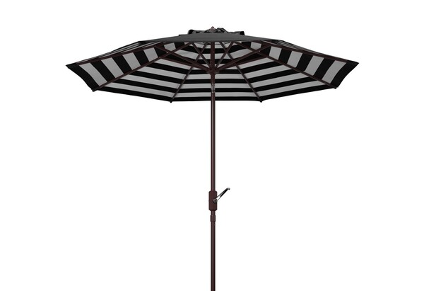 Sunline Ombrellone Da Patio 9ft – A Manovella, Inclinabile 60°, Palo Alluminio, Stecche In Fibra Di Vetro, Colore Mattone
