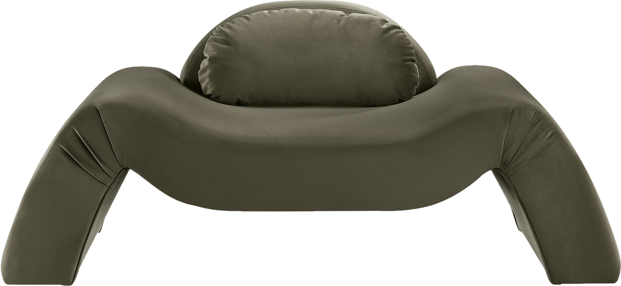 Austin Velvet Chair In Green Velvet
