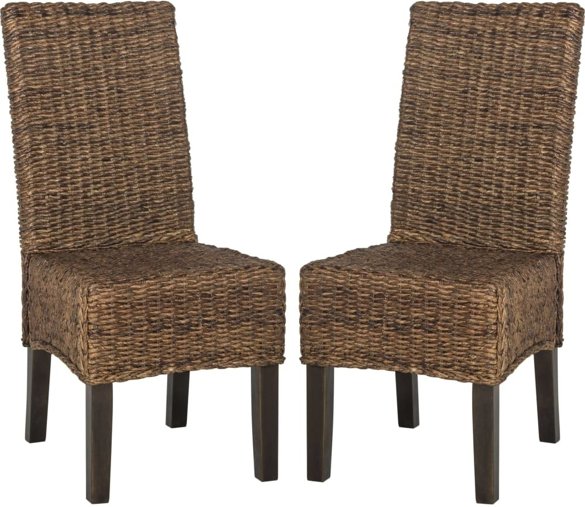 Avita Brown Wicker Dining Chair by Safavieh 1StopBedrooms