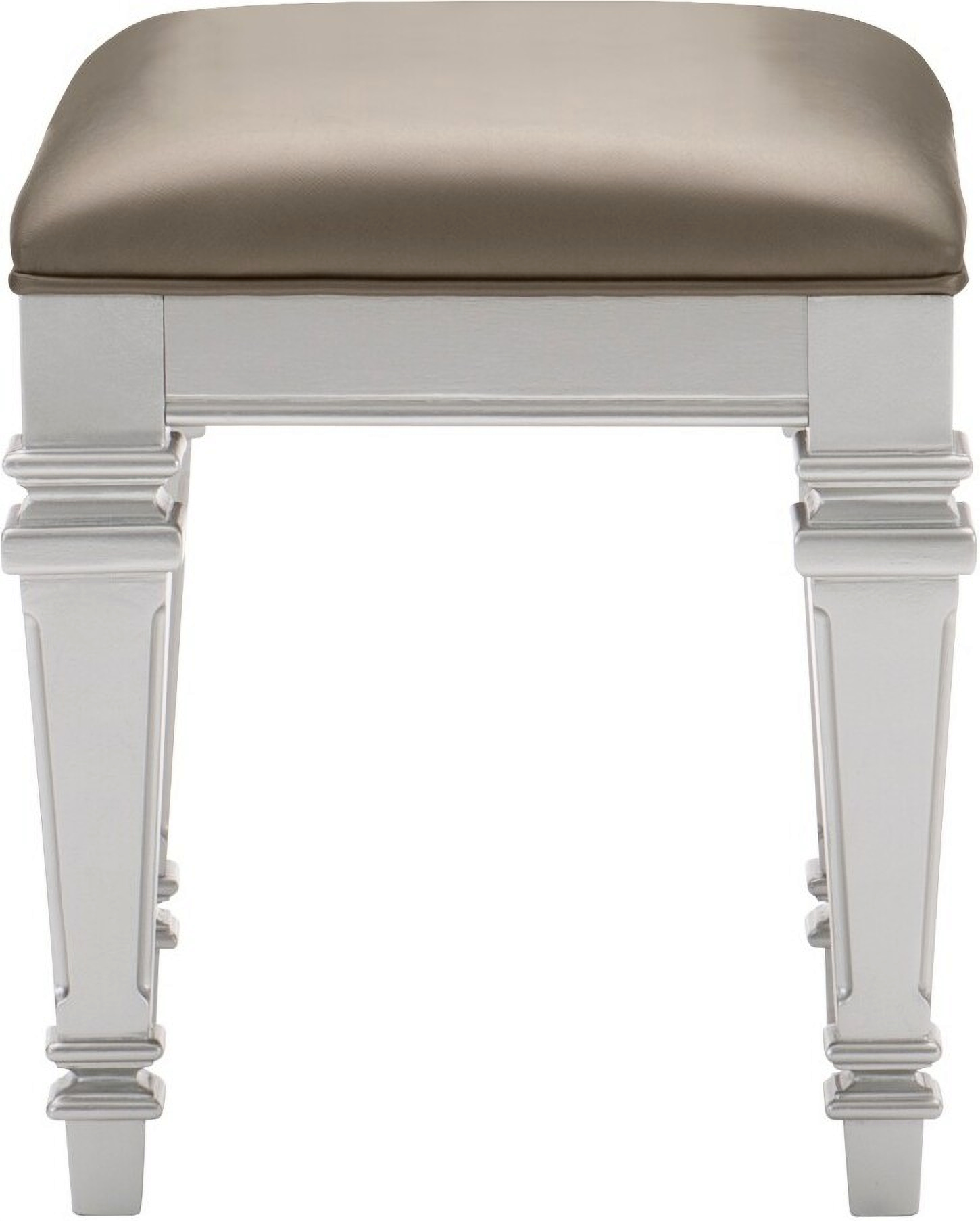 Avondale Silver Vanity Stool by Homelegance 1StopBedrooms