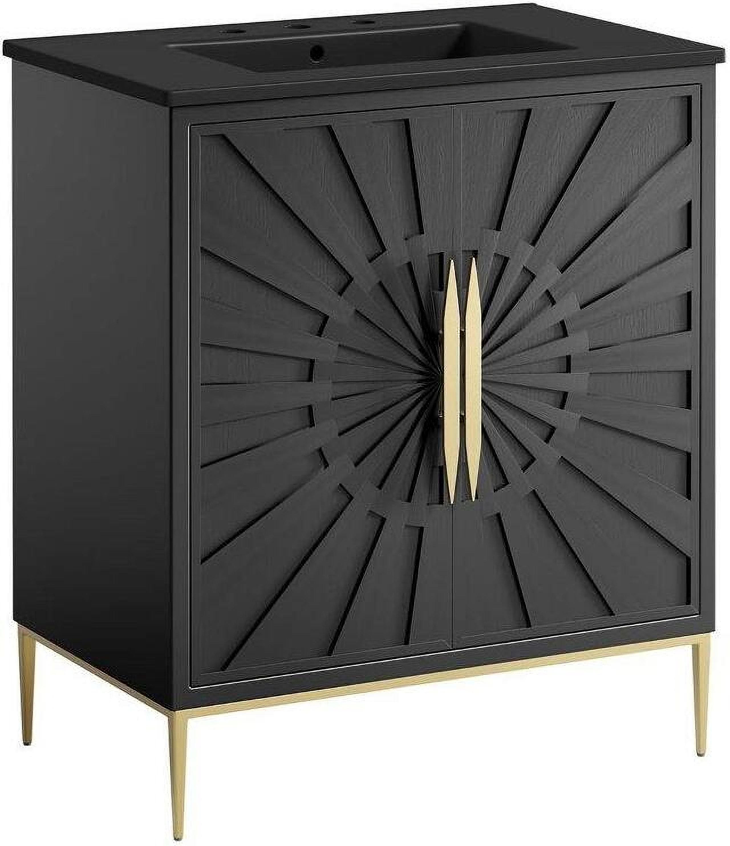 Awaken 30 Inch Bathroom Vanity In Black by Modway | 1StopBedrooms