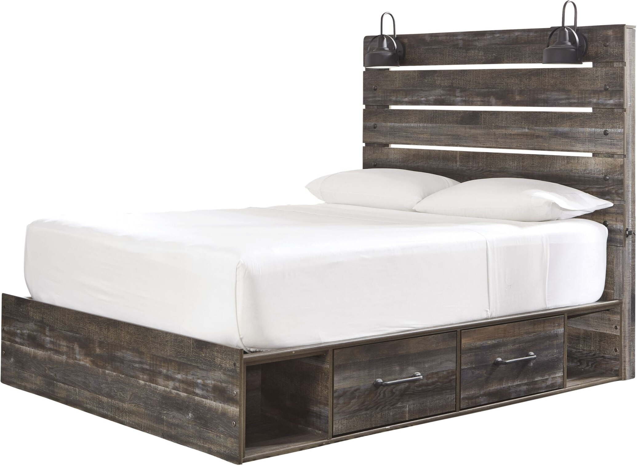 Drystan Multi Queen Panel Bed with Side Storage by Ashley Furniture ...