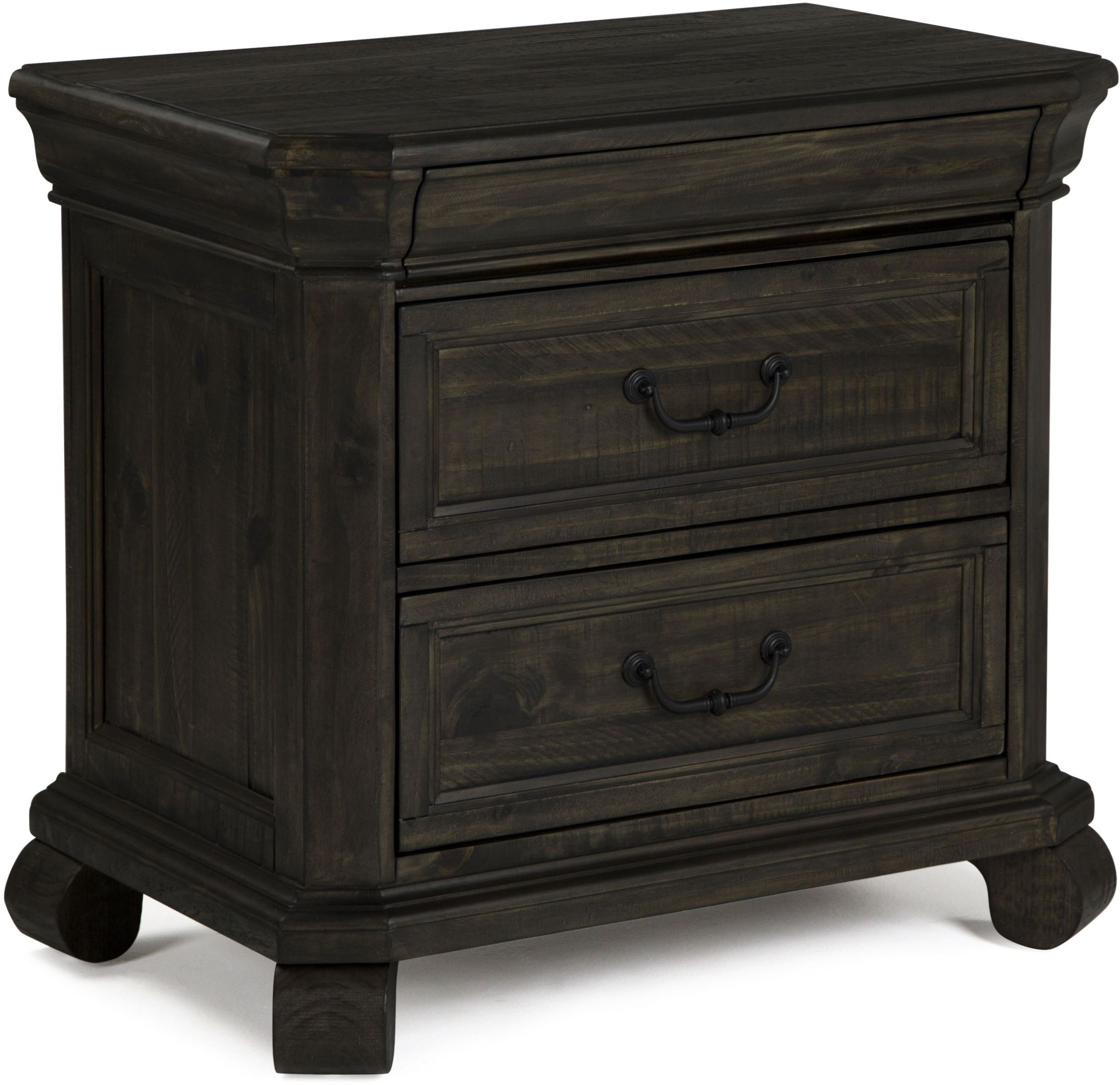 Bellamy Peppercorn Drawer Nightstand by Magnussen 1StopBedrooms