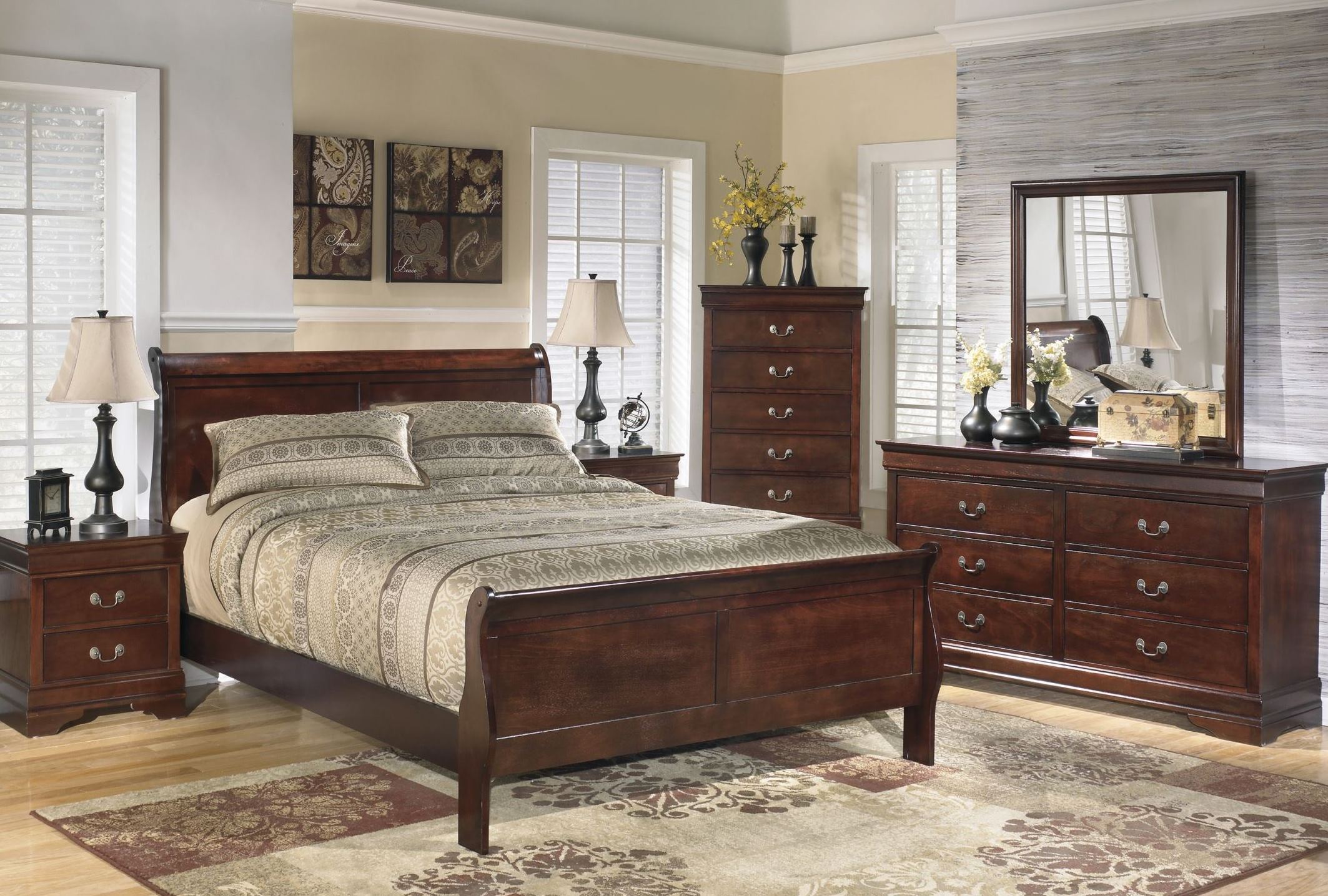 Signature Design By Ashley Alisdair Sleigh Bedroom Set - Alisdair ...