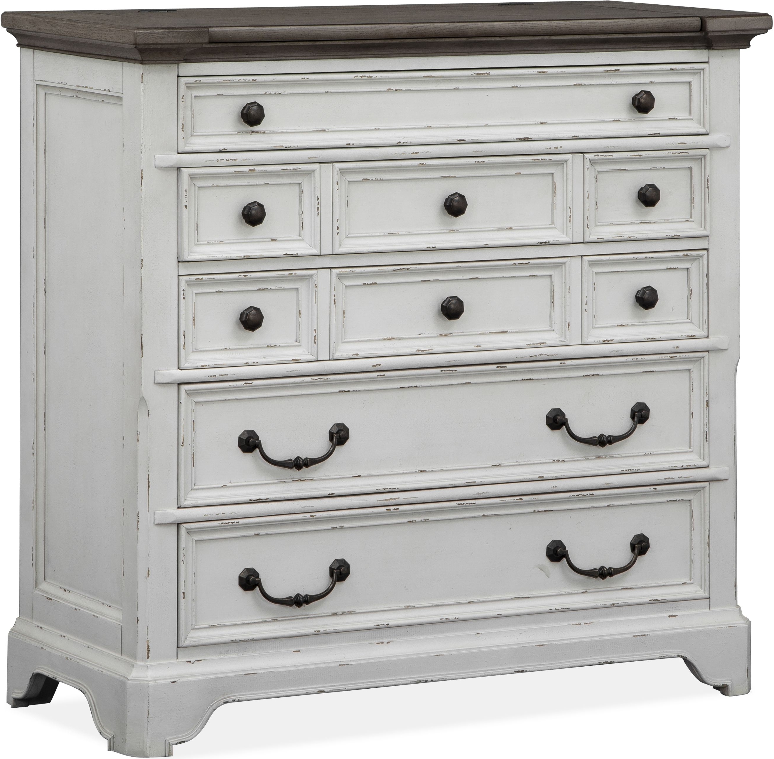 white jewelry chest