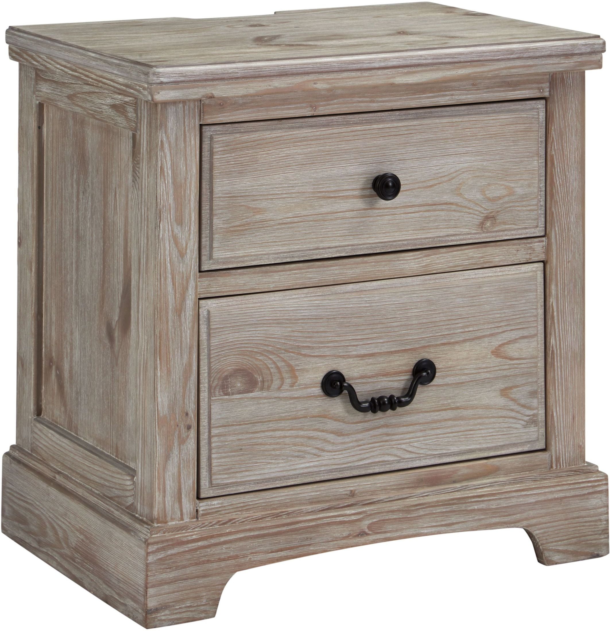 Signature Design by Ashley Charmyn White Wash 2 Drawer Nightstand