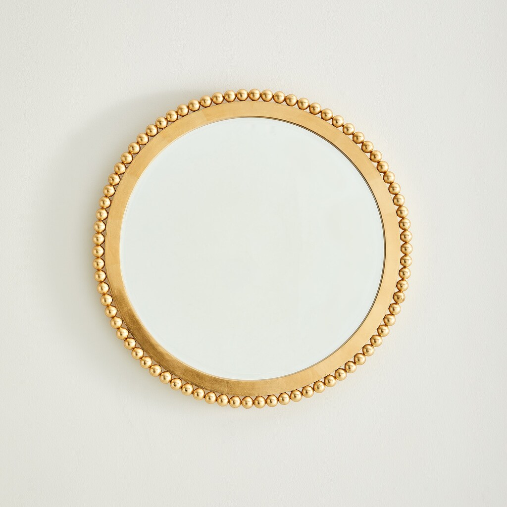 Ball Small Bearing Mirror In Gold by Global Views | 1StopBedrooms
