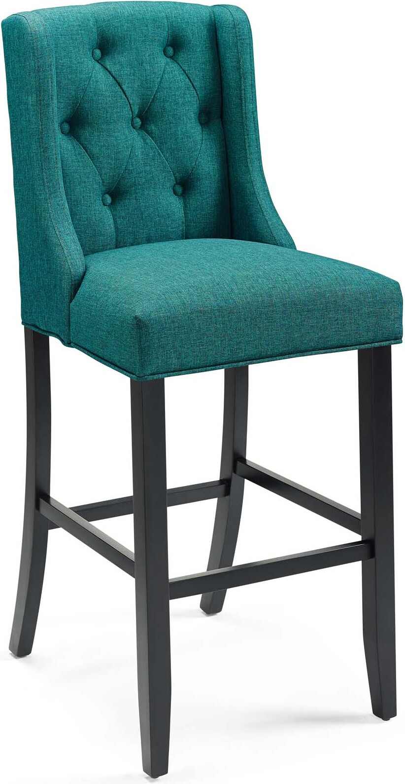 Baronet Teal Tufted On Upholstered, Tufted Fabric Bar Stools