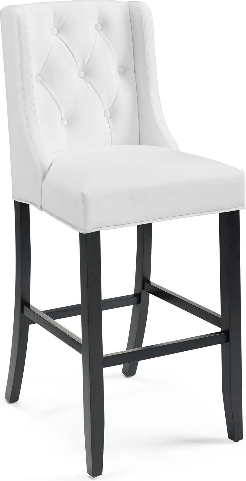 White tufted counter discount stool