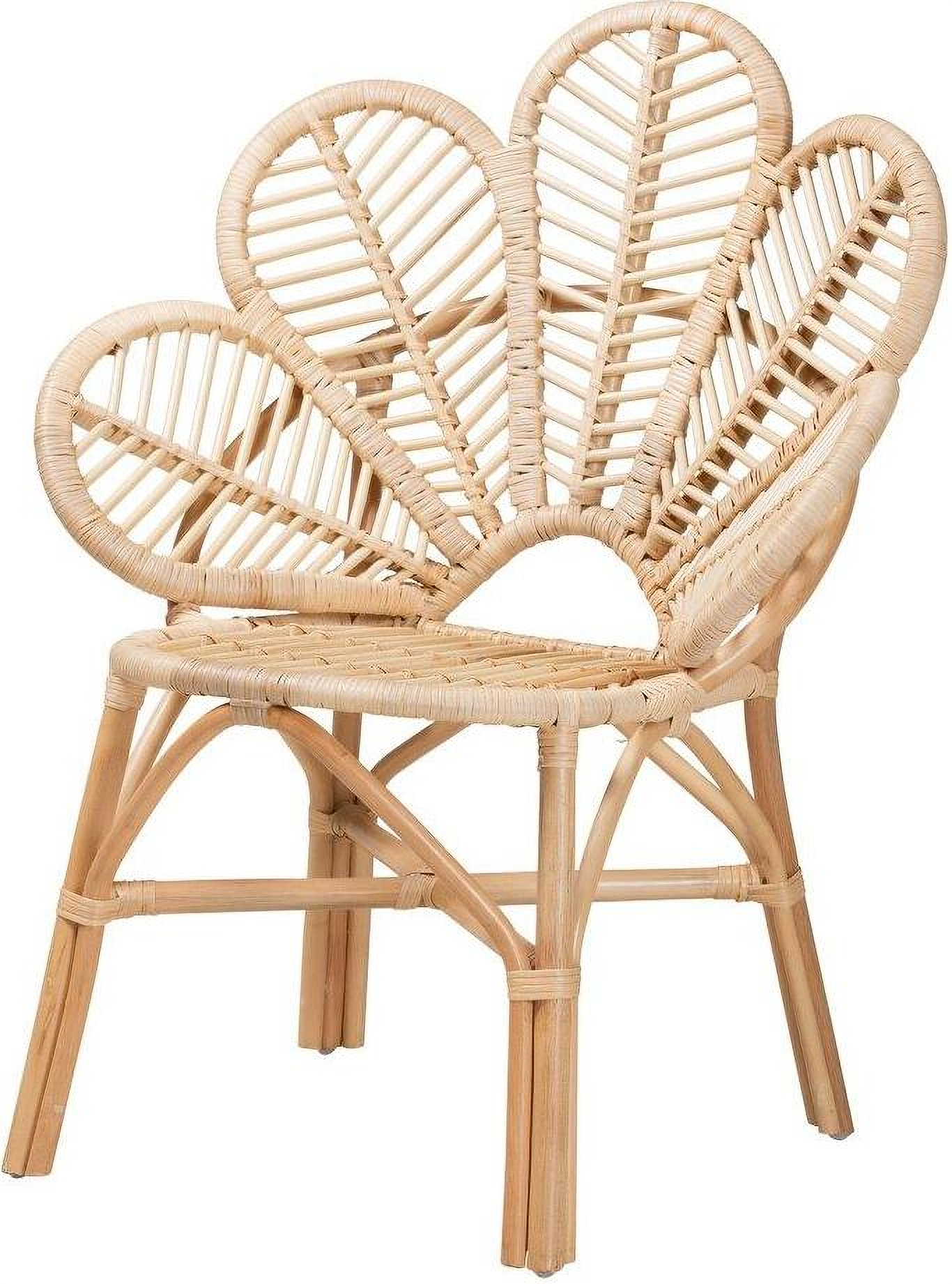 Rattan Cane Webbing Club & Dining Chair, Natural