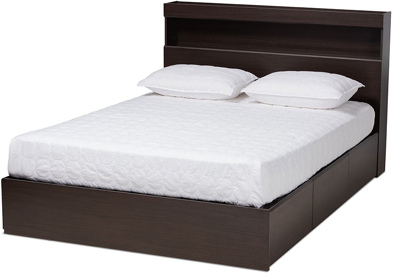 Your purchase includes one prepac platform storage bed with 6 drawers metal slides with safety stops for smooth drawer opening and closing; 1stopbedrooms