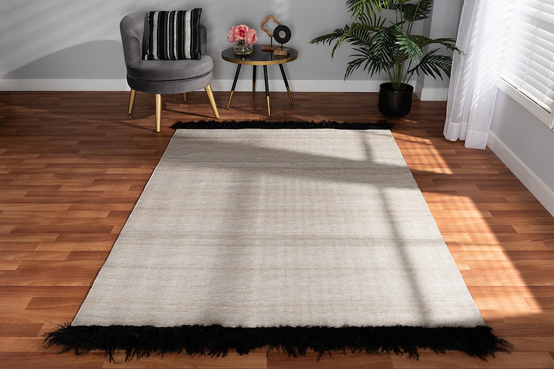 Alexander Home Charlotte Modern Distressed Area Rug - 2'-8 x 4