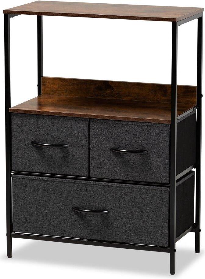 Volkan Modern 4-Drawer Metal-Framed Storage Cabinet-Multi-Colored