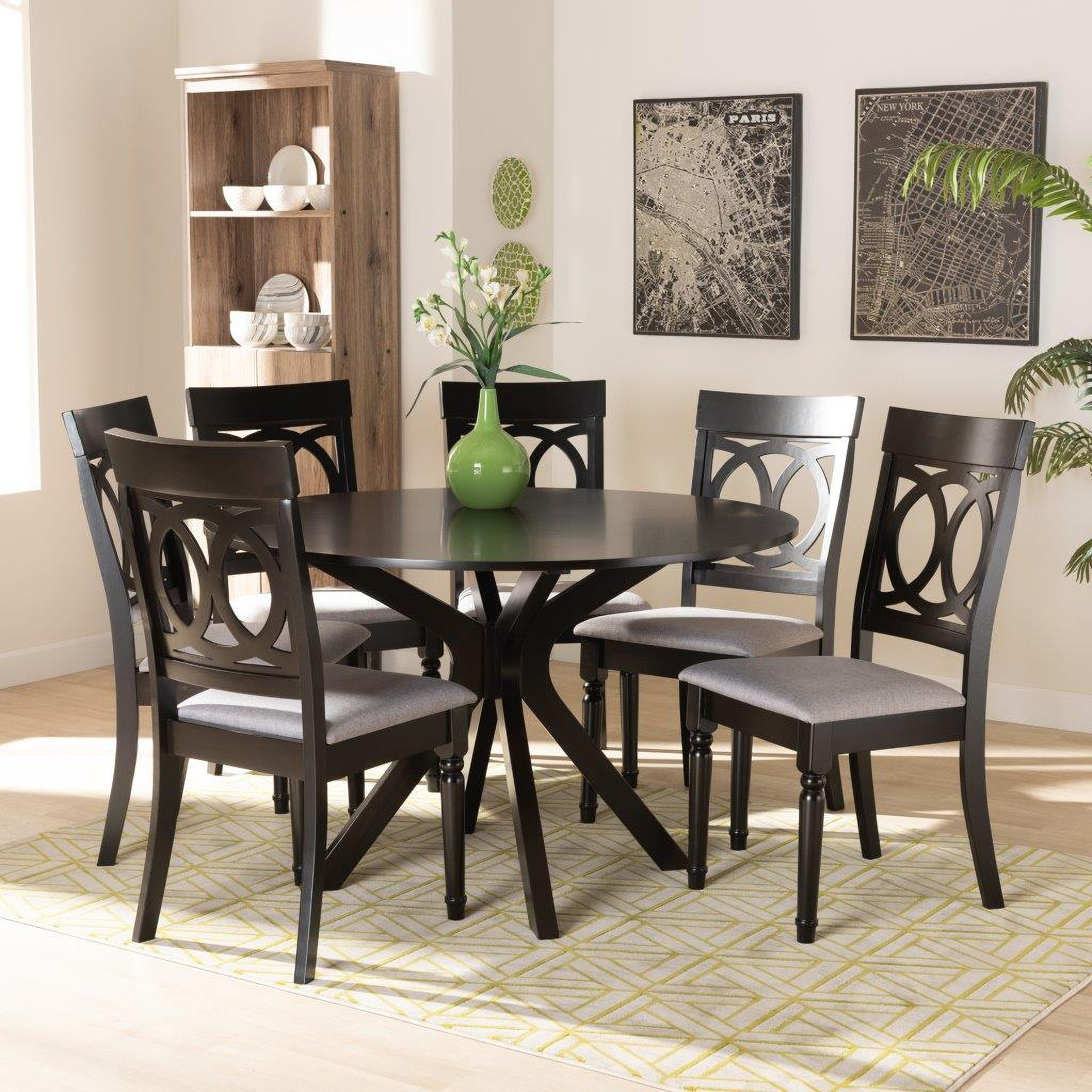 Baxton Studio Jessie Modern And Contemporary Grey Fabric Upholstered ...