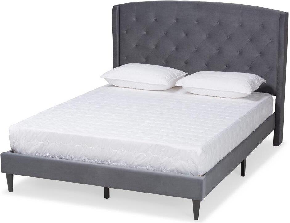 Baxton studio upholstered bed deals