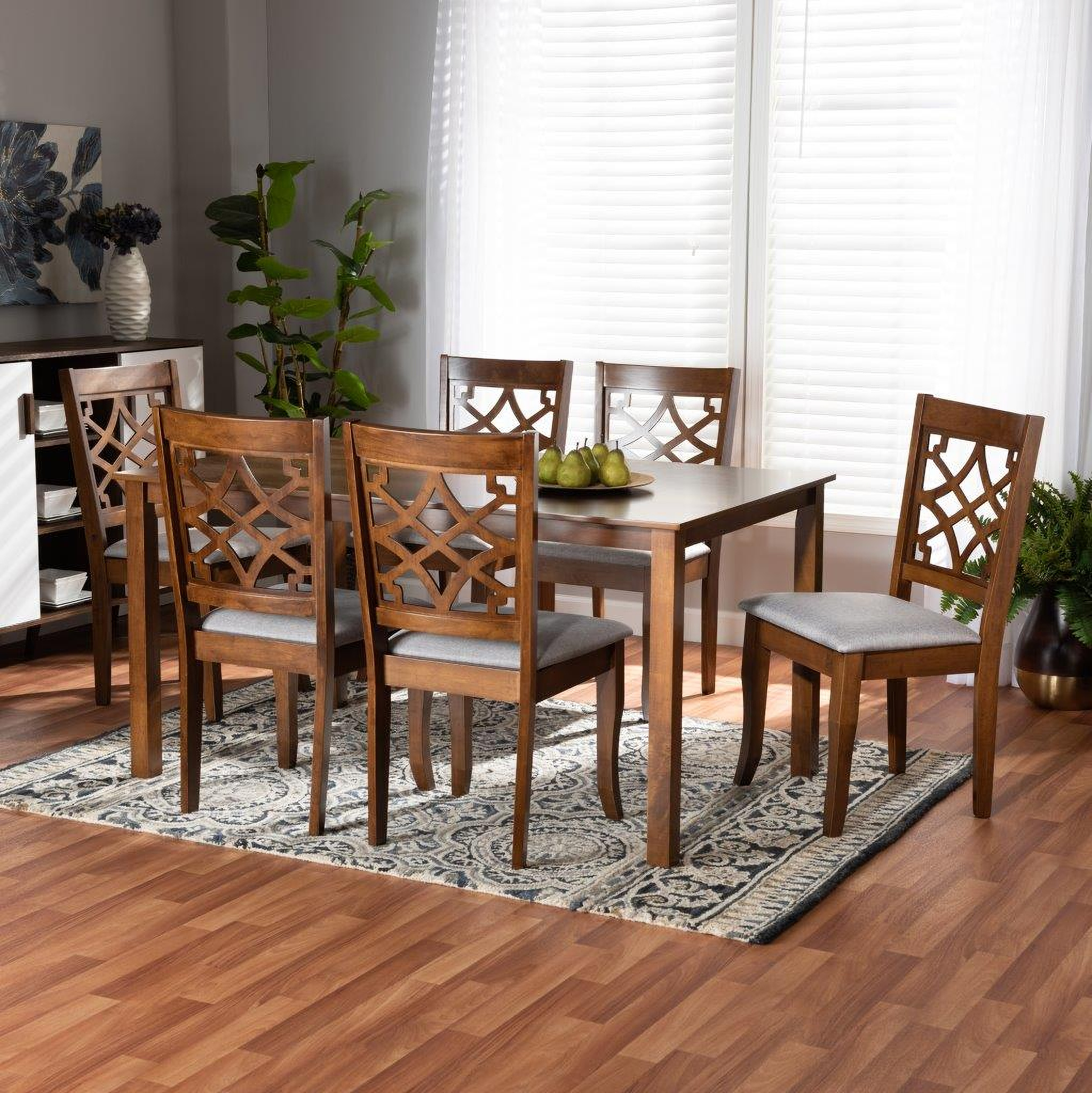 Baxton Studio Mael Modern And Contemporary Grey Fabric Upholstered And ...