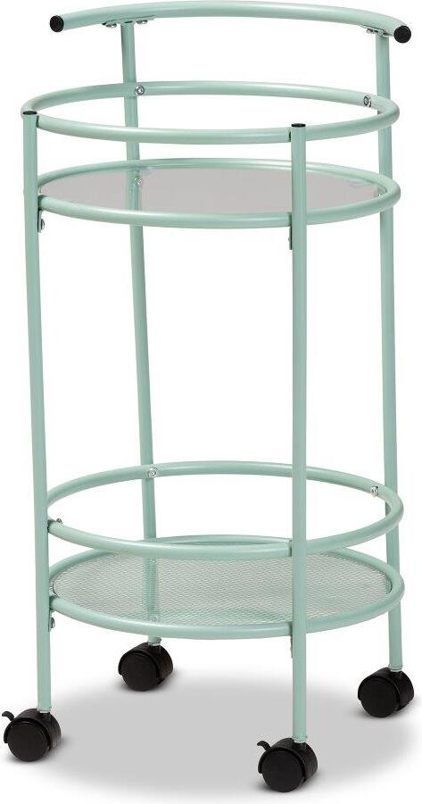 Baxton Studio Newell Mid Century Modern Mint Green Finished Metal